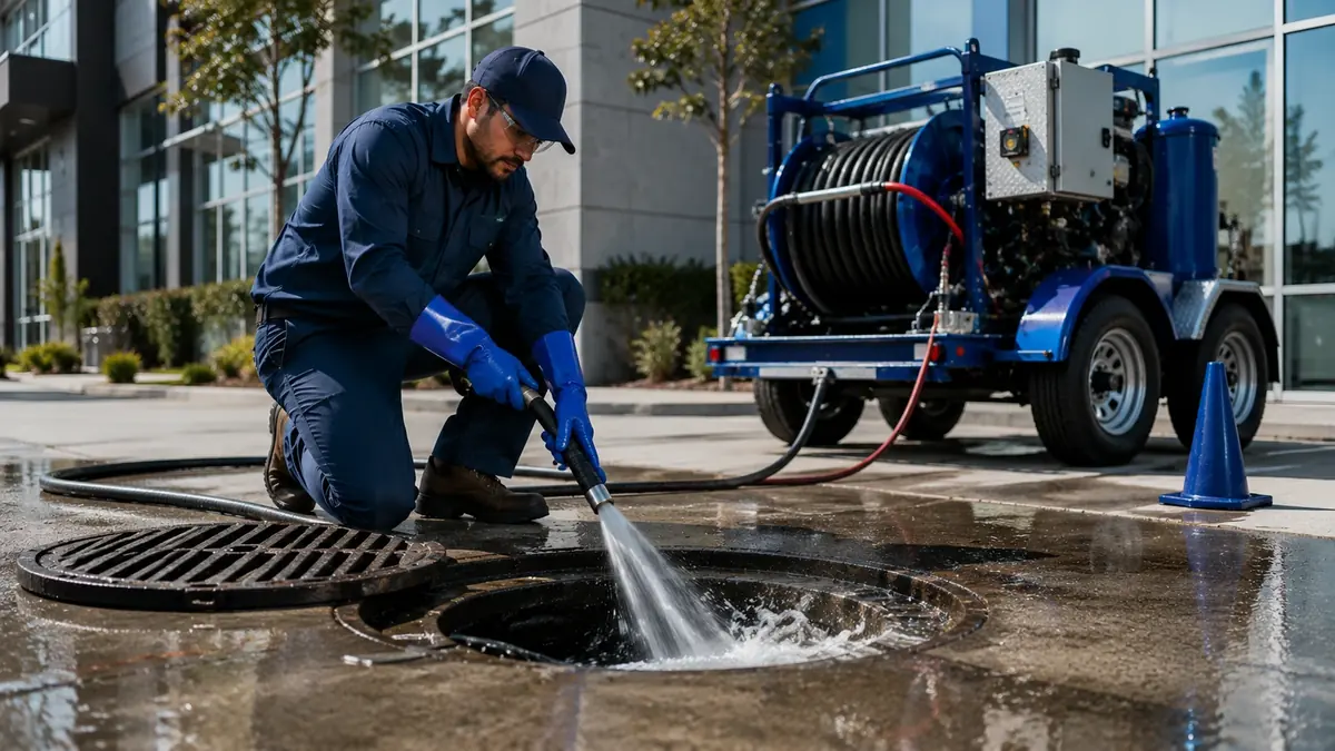 Commercial Hydro Jet Drain Cleaning in Huntington Beach