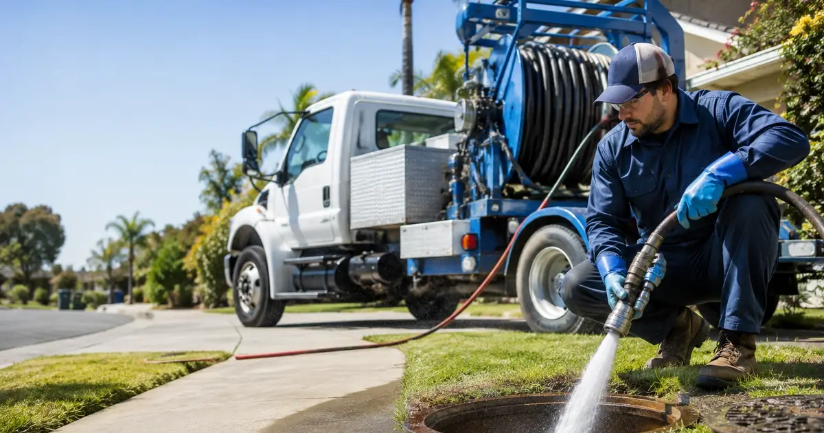 Hydro jet sewer cleaning Huntington Beach