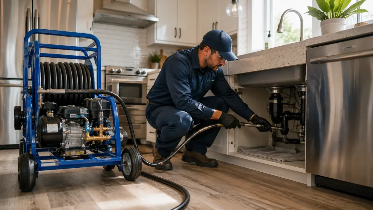 Kitchen Drain Hydro Jetting in Huntington Beach