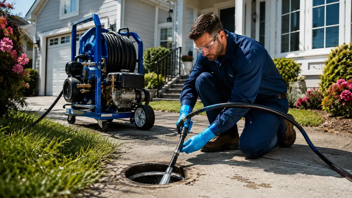 Residential Hydro Jet Drain Cleaning in Huntington Beach